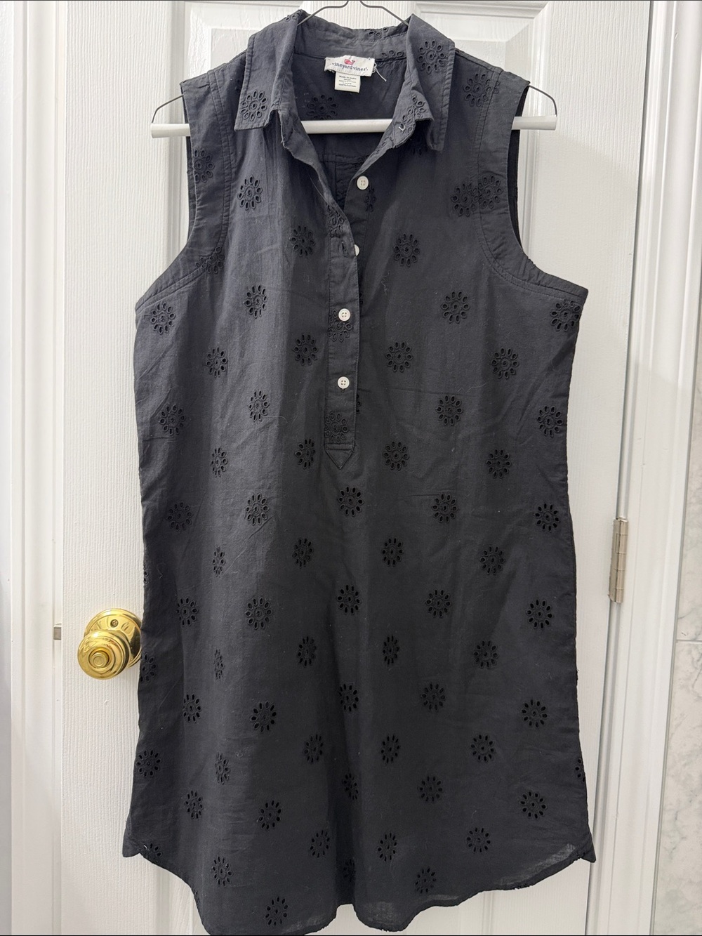 Vineyard Vines 100% Cotton Eyelet Shift Dress
